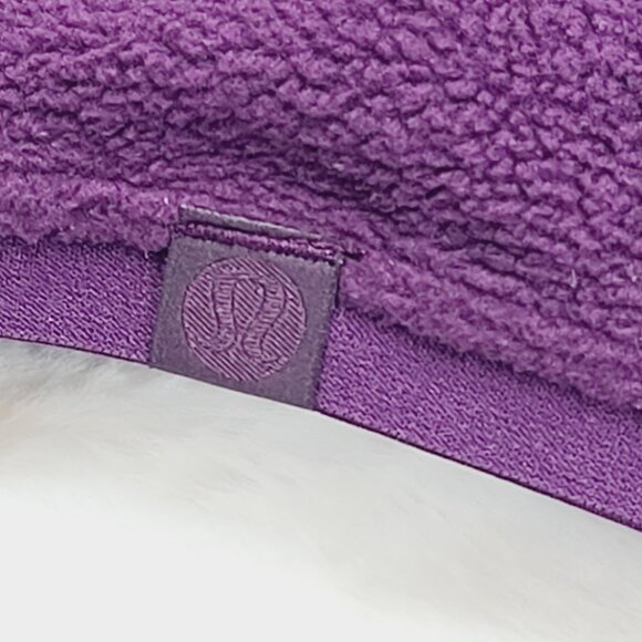 Lululemon Men's Dramatic Magenta Oversized-Fit Fleece Half Zip Pullover Size L - Picture 4 of 8